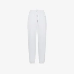 Discount Pantaloni in piquet di cotone bianco Donna Pantaloni|Felpe