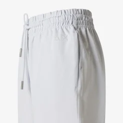 Discount Pantaloni in piquet di cotone bianco Donna Pantaloni|Felpe