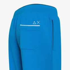 Sale Pantaloni in piquet di cotone ottanio chiaro Uomo Pantaloni