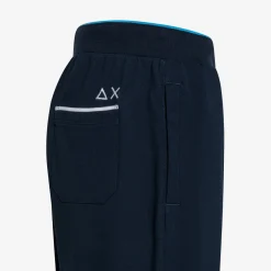 Hot Pantaloni in piquet di cotone blu navy Uomo Pantaloni