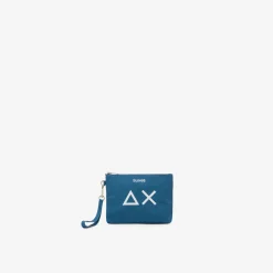 Online Pochette in cotone avio scuro Donna Accessori|Borse
