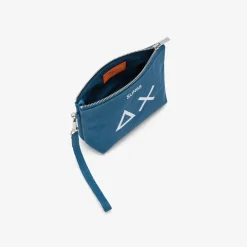 Online Pochette in cotone avio scuro Donna Accessori|Borse