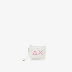 Online Pochette in cotone bianco Donna Borse|Accessori