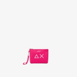 New Pochette in cotone fucsia Donna Borse|Accessori