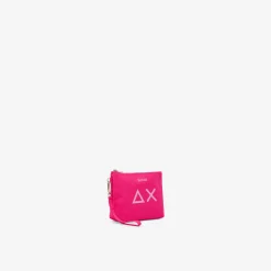 New Pochette in cotone fucsia Donna Borse|Accessori