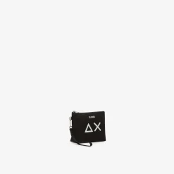 Hot Pochette in cotone nero Donna Borse|Accessori