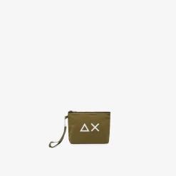 Sale Pochette in nylon verde scuro Uomo Accessori|Borse