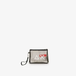 Outlet Pochette in PVC nero Donna Borse|Accessori
