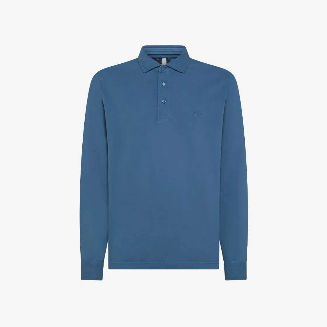 Fashion Polo avio scuro a maniche lunghe Uomo Polo