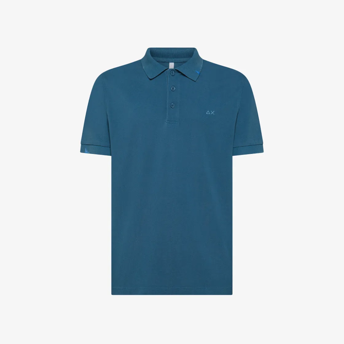 Outlet Polo avio scuro con dettagli destroyed Uomo Polo