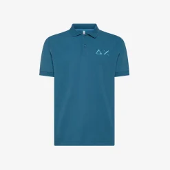 Discount Polo avio scuro con maxi logo Uomo Polo