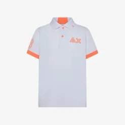Fashion Polo bianca con bottoni fluo Bambino Polo