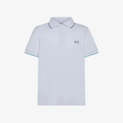 Discount Polo bianca con riga a contrasto Bambino Polo