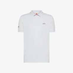 Best Polo bianca con sottocollo a contrasto Uomo Beachwear Uomo