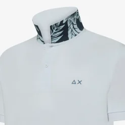 New Polo bianca con stampa floreale Uomo Polo