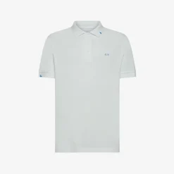 Discount Polo bianco panna con dettagli destroyed Uomo Polo