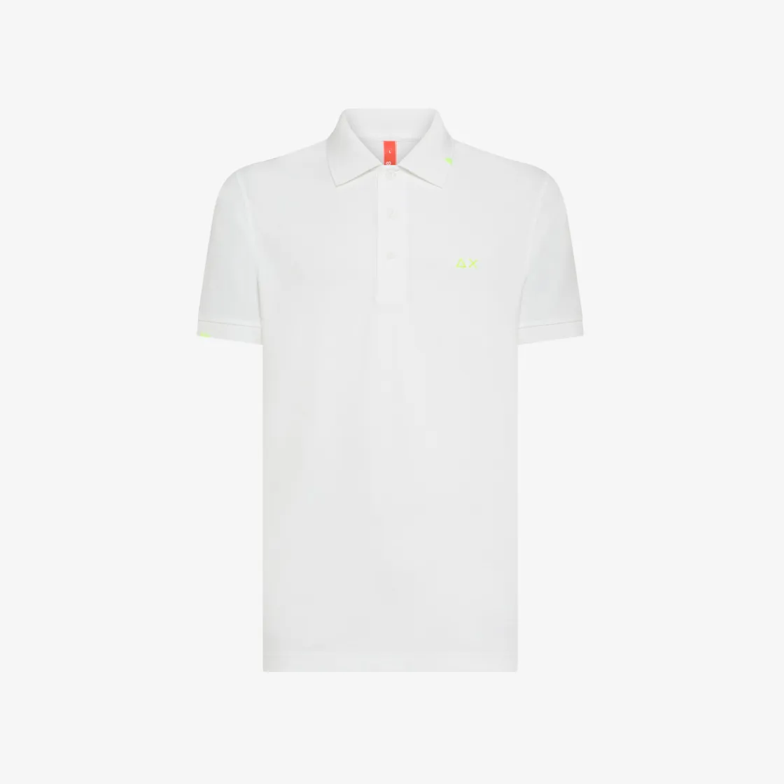 Hot Polo bianco panna con ricamo fluo Uomo Beachwear Uomo