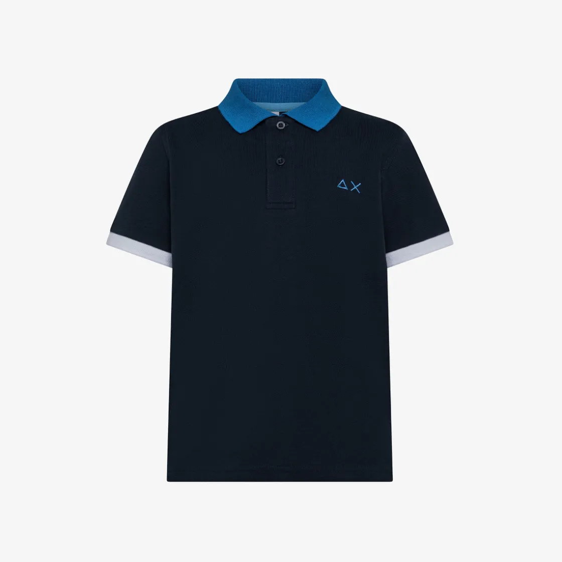 New Polo blu navy con dettagli a contrasto Bambino Polo
