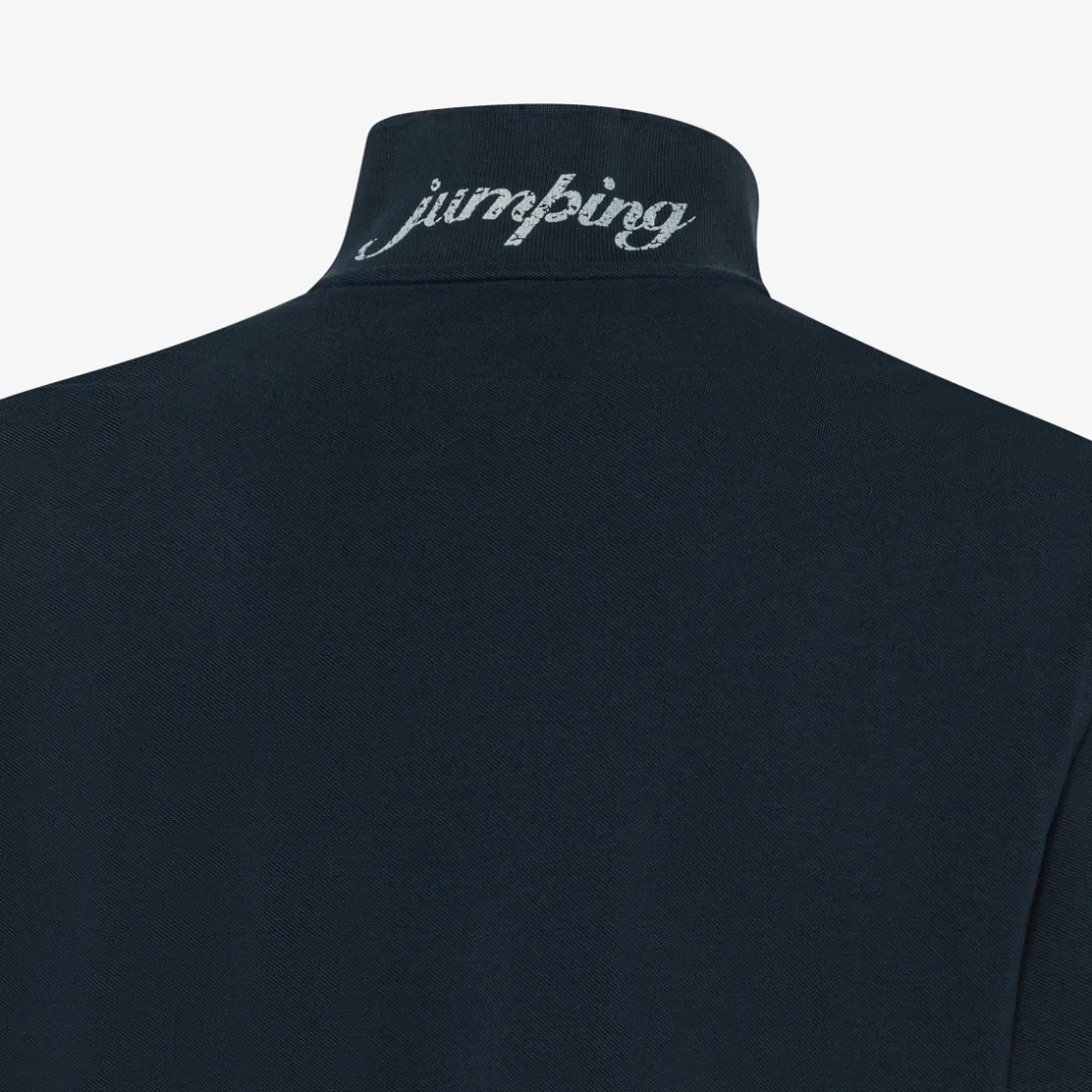 Discount Polo blu navy con dettagli destroyed Uomo Polo