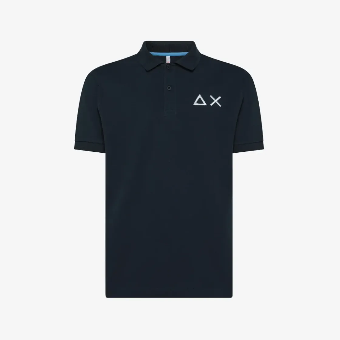 Discount Polo blu navy con maxi logo Uomo Polo
