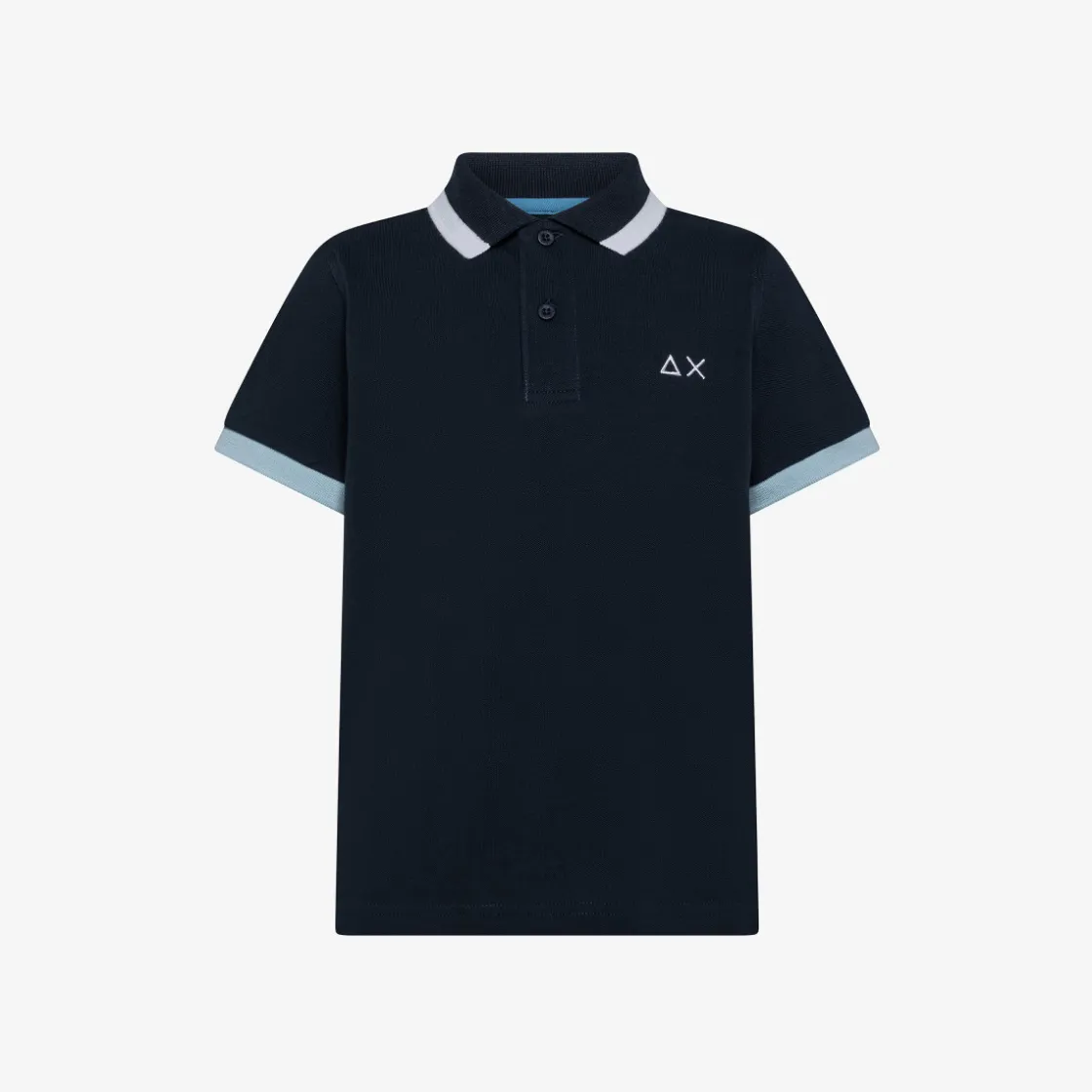 New Polo blu navy con maxi riga Bambino Polo