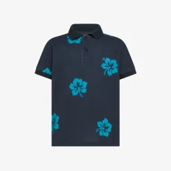 Outlet Polo blu navy con stampa Bambino Polo|Beachwear Bimbo