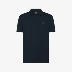 Discount Polo blu navy con stampa floreale Bambino Polo