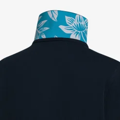 Discount Polo blu navy con stampa floreale Bambino Polo