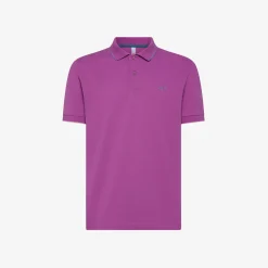 Best Polo ciclamino con riga a contrasto Uomo Polo