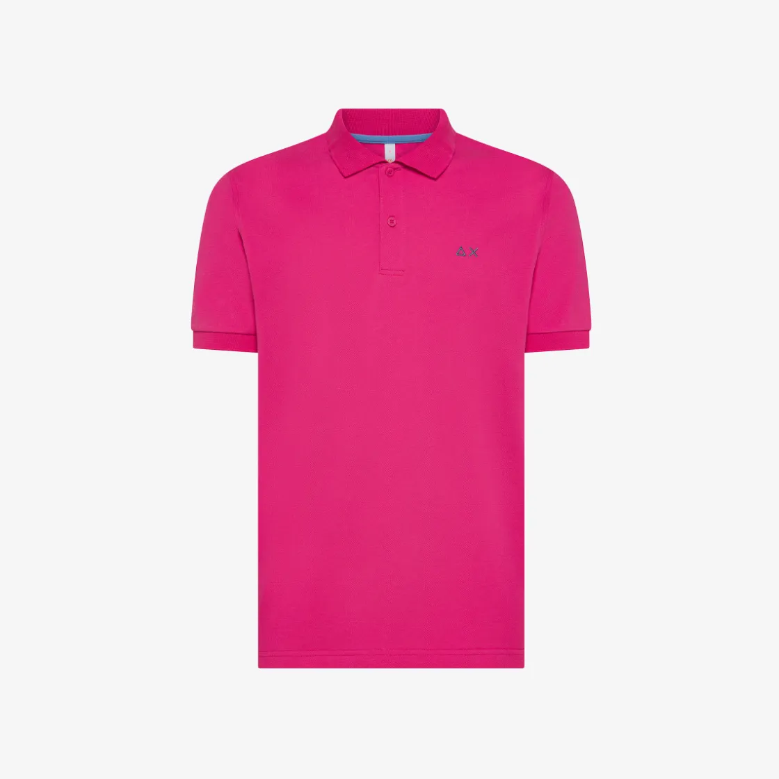 Fashion Polo fucsia con logo ricamato Uomo Polo