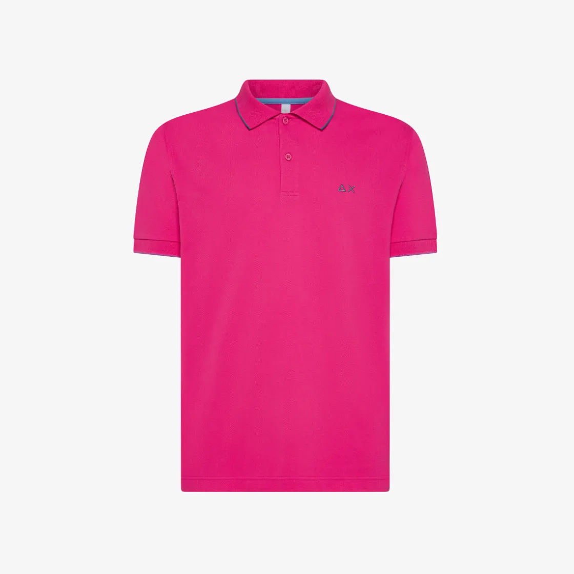 Fashion Polo fucsia con riga a contrasto Uomo Polo