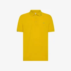 Outlet Polo gialla con dettagli destroyed Uomo Polo