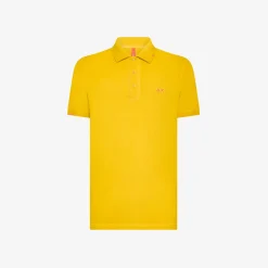 Best Polo gialla con ricamo fluo Uomo Beachwear Uomo