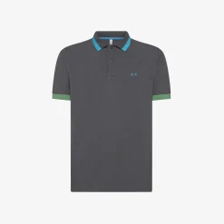 Online Polo inchiostro con maxi riga Uomo Polo
