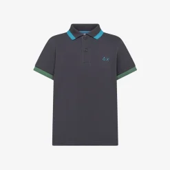 Online Polo inchiostro con maxi riga Bambino Polo