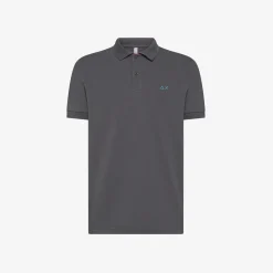 Hot Polo inchiostro con stampa floreale Uomo Polo