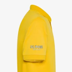 Fashion Polo in jersey di cotone giallo Uomo Beachwear Uomo