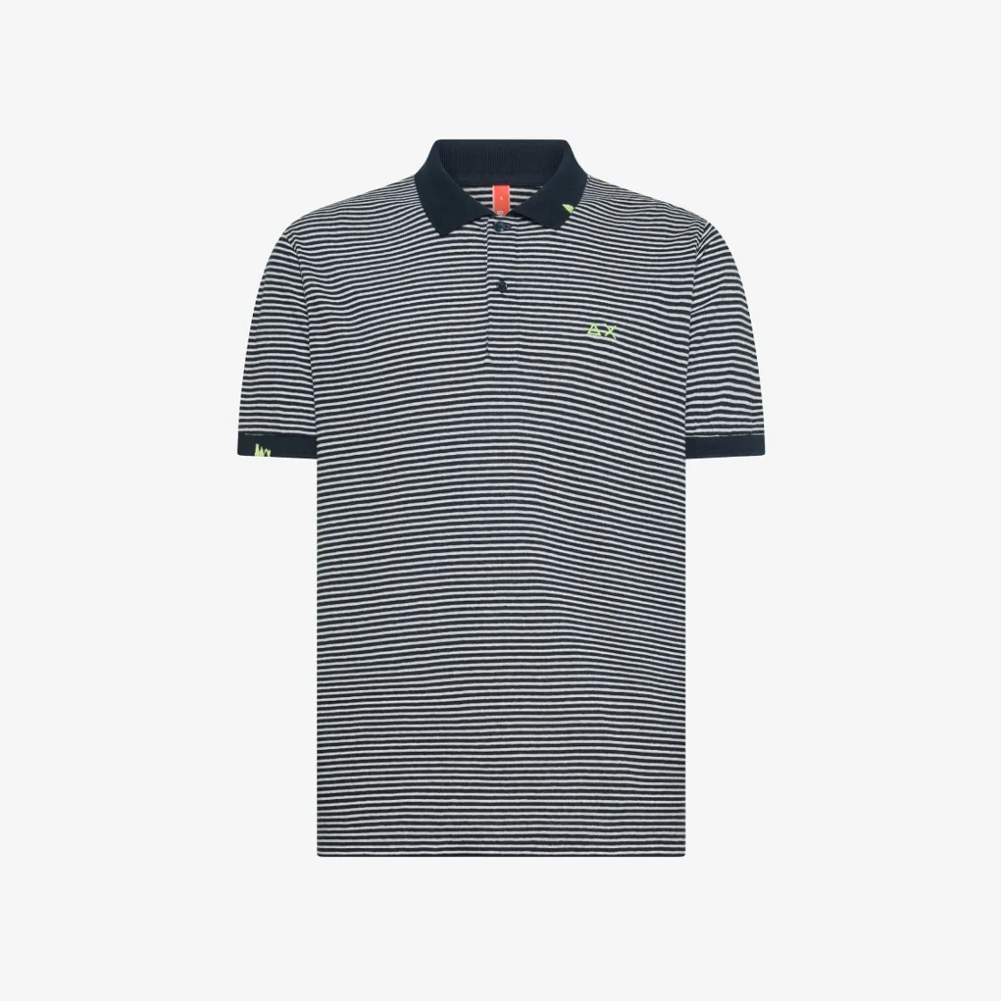 Sale Polo in lino e cotone a righe blu navy e bianco panna Uomo Beachwear Uomo