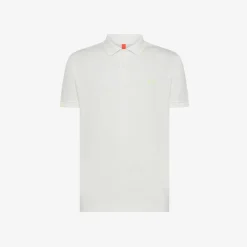 New Polo in lino e cotone bianco panna Uomo Beachwear Uomo