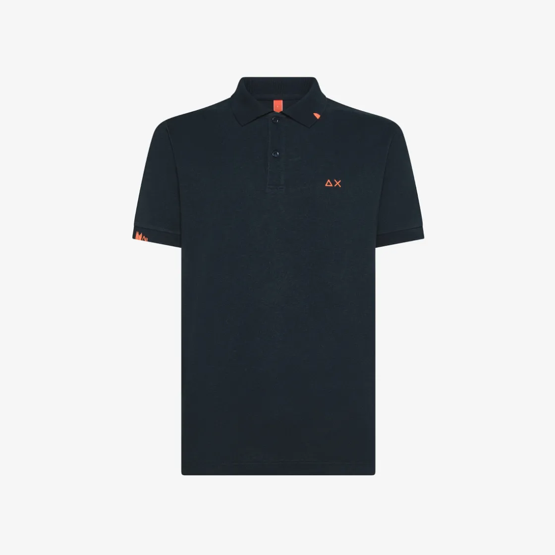 Hot Polo in lino e cotone blu navy Uomo Beachwear Uomo