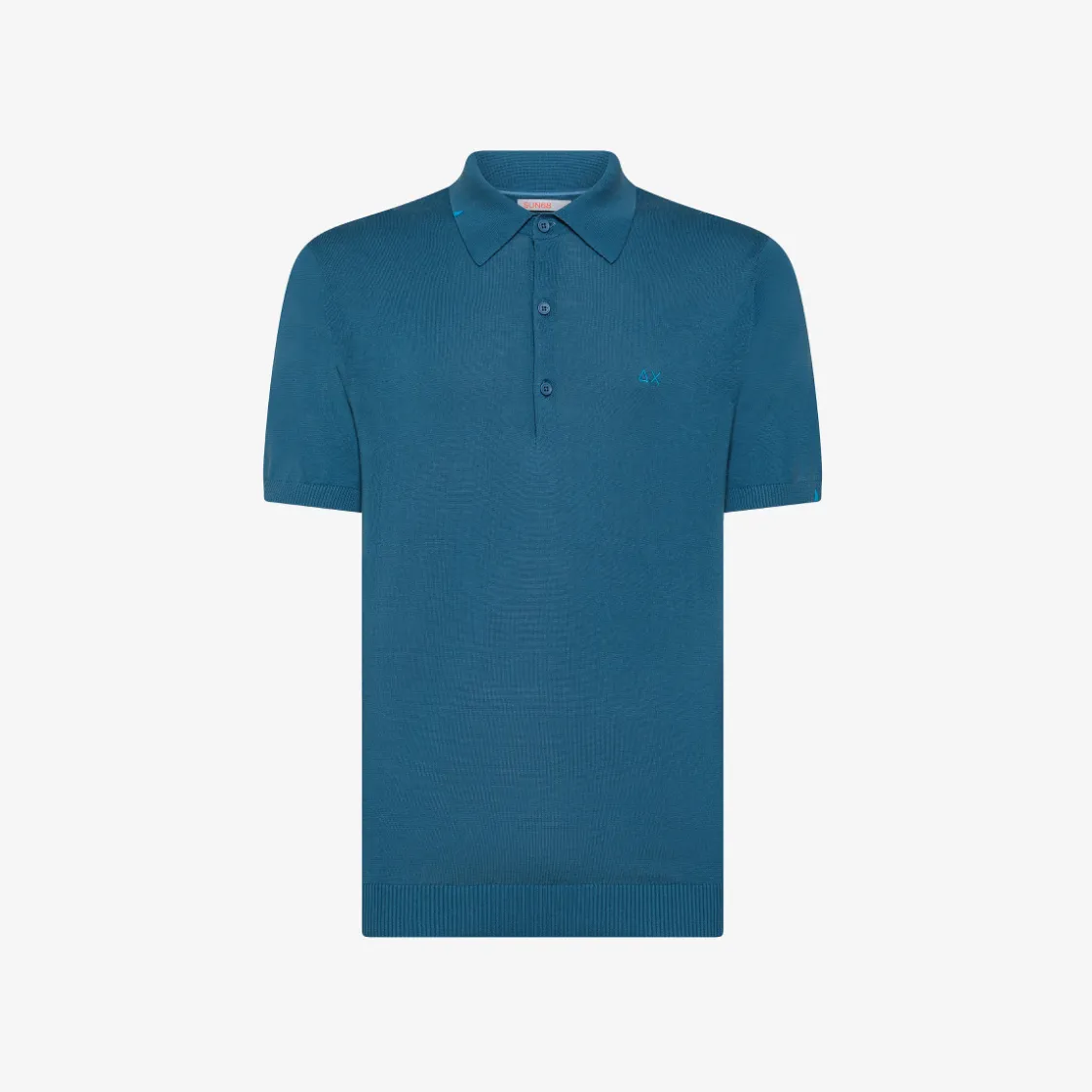 Discount Polo in maglia di cotone avio scuro Uomo Maglie