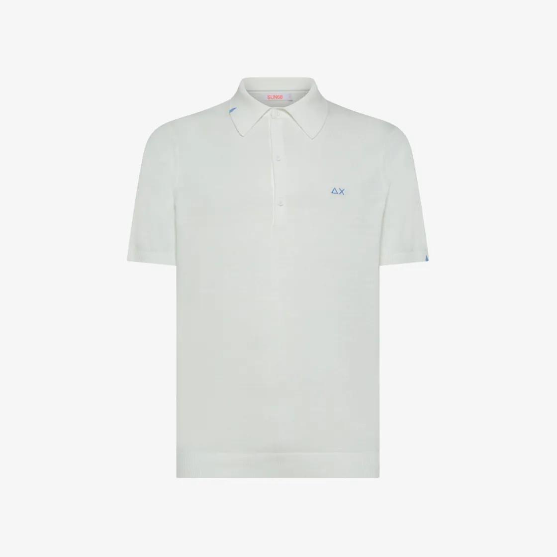 Clearance Polo in maglia di cotone bianco panna Uomo Maglie