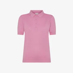 Discount Polo in maglia di cotone geranio Donna Maglie