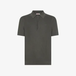 Discount Polo in maglia di cotone inchiostro Uomo Maglie