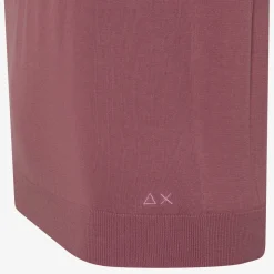 Hot Polo in maglia di cotone rosa scuro Donna Maglie