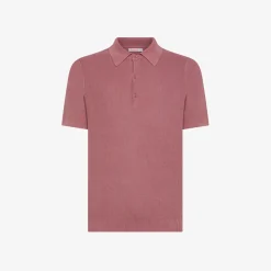 Best Polo in maglia di cotone rosa scuro Uomo Maglie