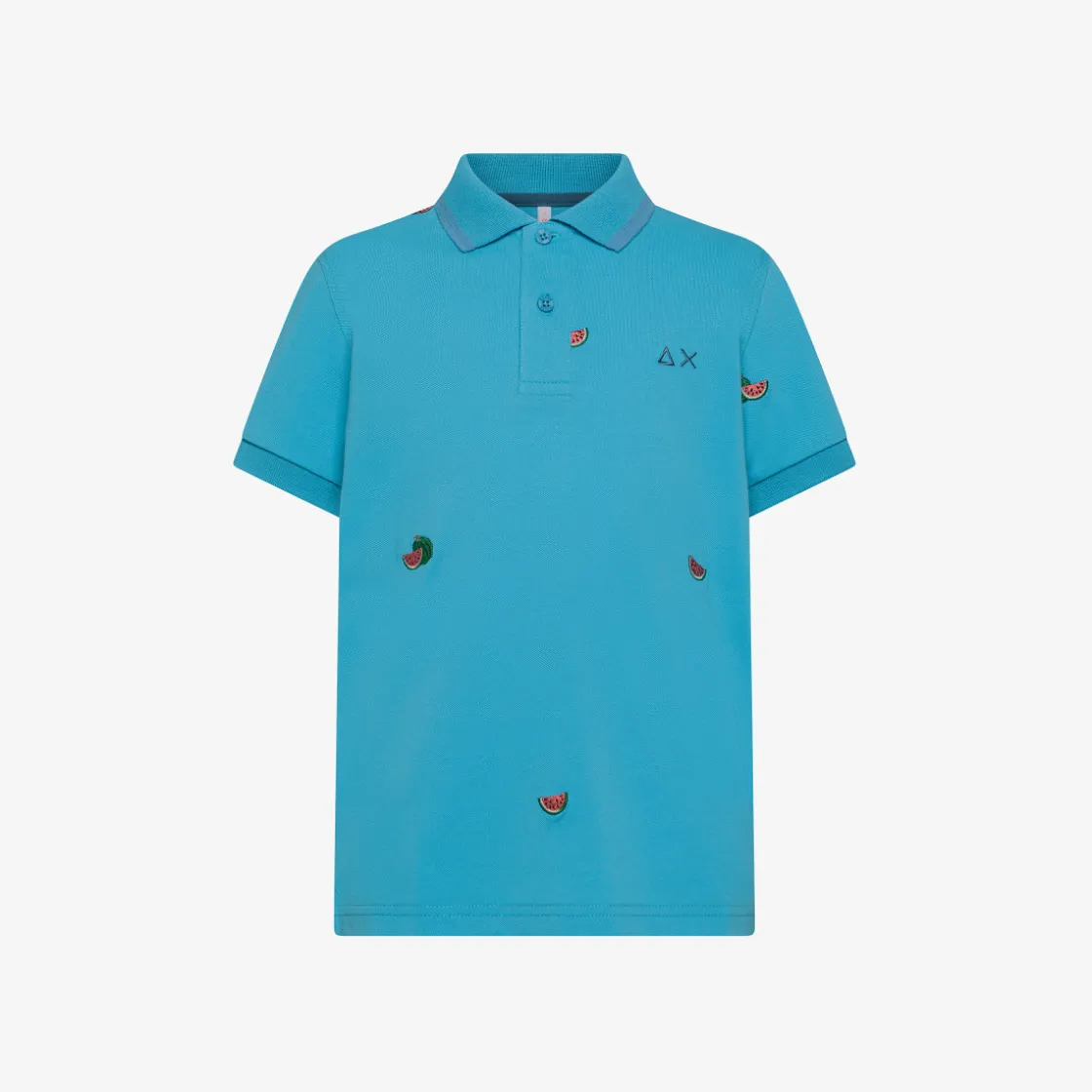 Clearance Polo in piquet con ricami turchese Bambino Polo