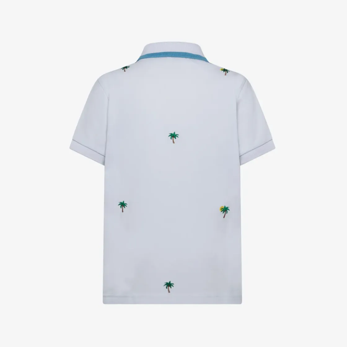 Clearance Polo in piquet con ricami turchese Bambino Polo