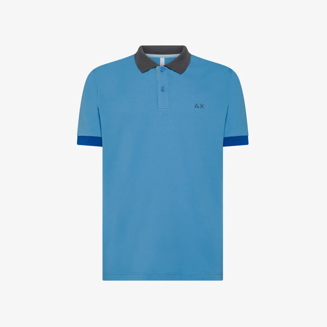 Outlet Polo in piquet di cotone avio Uomo Polo