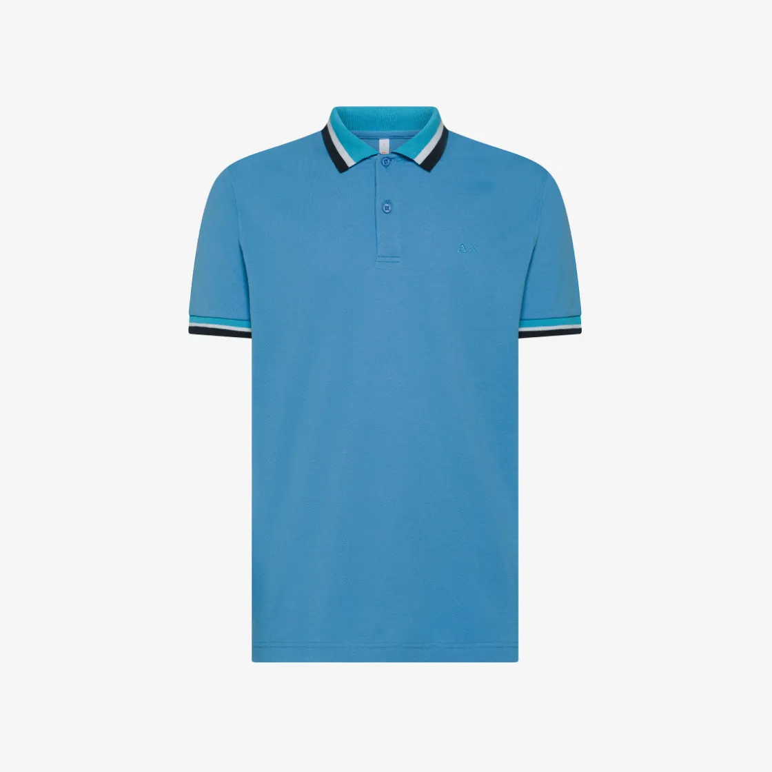 Fashion Polo in piquet di cotone avio Uomo Polo
